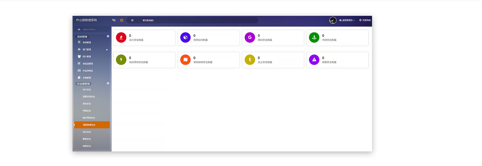 电子作业票管理系统流程